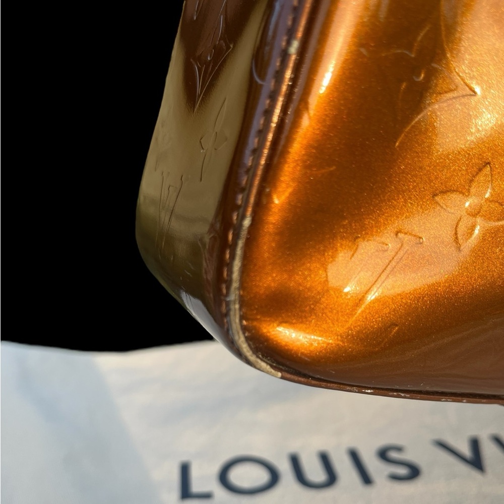 Louis Vuitton Bronze Vernis Tote Bag w/ COA & Dust Bag - EUC - Picture 8 of 17
